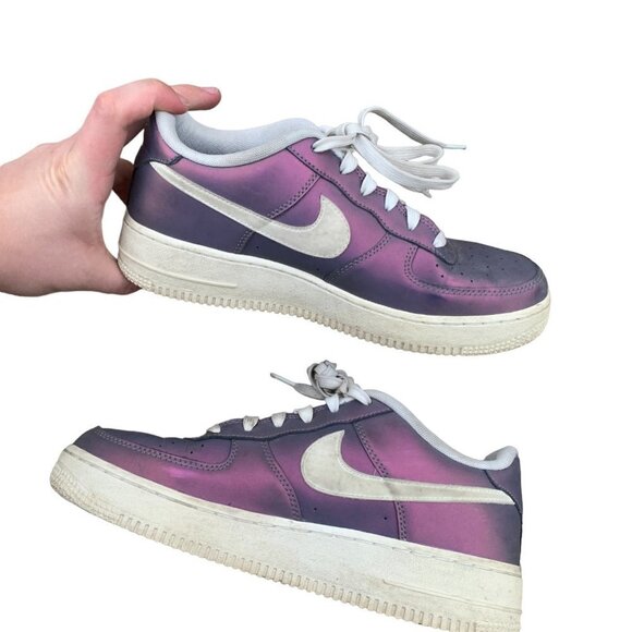 Rare 2016 Nike Air Force 1 Low LV8 'Iridescent Still Blue' Size 7 - Picture 9 of 9